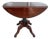 Antique Mahogany Drop Leaf Table With Pedestal Base For Sale