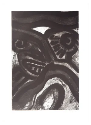 Bengt Lindstrom, Meeting, Original Engraving