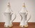 1990s Vintage Limoges White and Gold Dallah Salt and Pepper Shakers For Sale - Image 5 of 8