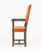 Orange Italian Baroque Velvet Upholstered Armchair For Sale - Image 8 of 8