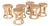 Rattan Stools, 1980s, Set of 6 For Sale
