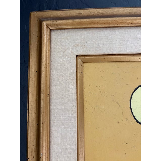 Mid-Century Architectural Painting by Fred Kulick, Framed For Sale - Image 4 of 12