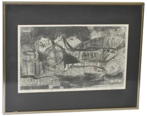 Still Life With Fruit and Fish C.1964