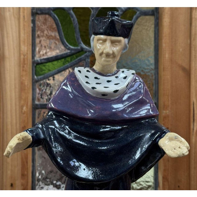 Jos Kervella, Saint Yves in Quimper, 1930s, Earthenware For Sale - Image 6 of 16