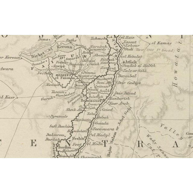 Paper Egypt and Arabia Petraea Nile Map, 1815 For Sale - Image 7 of 10