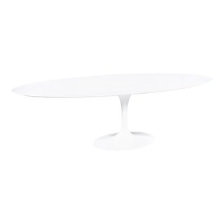 Knoll Tulip Dining Table With Carrera Marble by Eero Saarinen For Sale