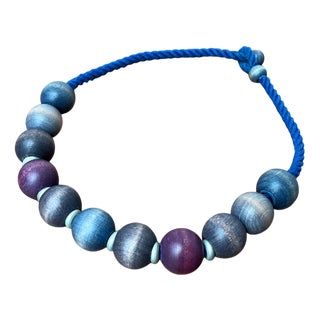 Mid-Century Modern Wooden Beads Necklace from Aarikka, 1960s For Sale