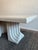 Vintage 1970s Travertine Table in the Manner of Carlo Scarpa For Sale - Image 9 of 12