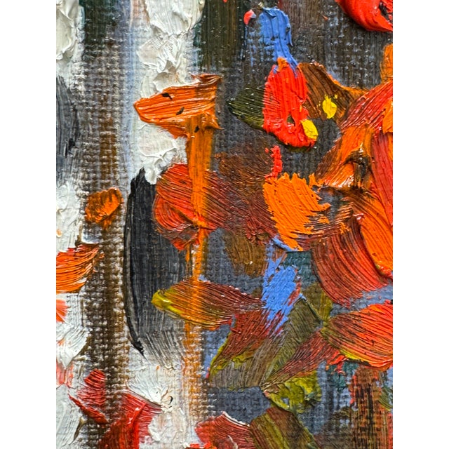 Impressionist White Birch of Autumn For Sale - Image 3 of 6