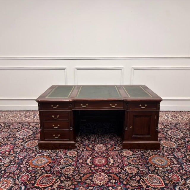 Large English Desk with Back Panel For Sale - Image 4 of 18