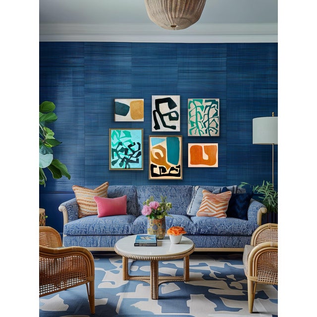 Contemporary abstract botanic painting on canvas. Framed R.K. Red believes there is nothing better than the original...