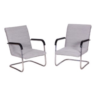 Set of Bauhaus Armchairs by Anton Lorenz for Mücke Milder, Czechia, 1930s For Sale