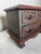 Vintage Asian Inspired Small Solid Wood Painted Apothecary Chest, Maroon, Burgundy, Forest Green For Sale - Image 4 of 12