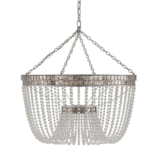 Currey & Company 8-Light Highbrow Chandelier Overall measurements (inches) 24.25H x 24W x 24D. Overall Condition is New....