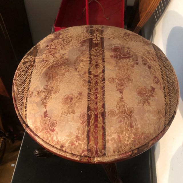 Metal Antique Victorian Piano Stool, 1800s For Sale - Image 7 of 12