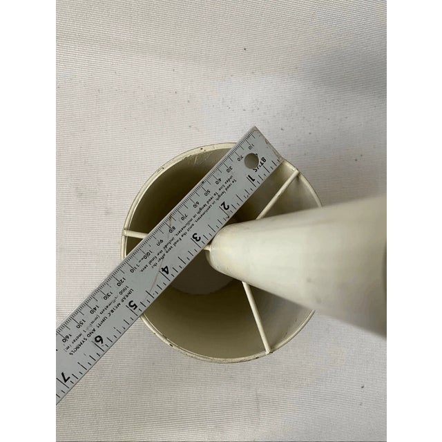 Vintage Modern Style Toleware Metal Small Lamp Shade With Sleeve For Sale - Image 4 of 6