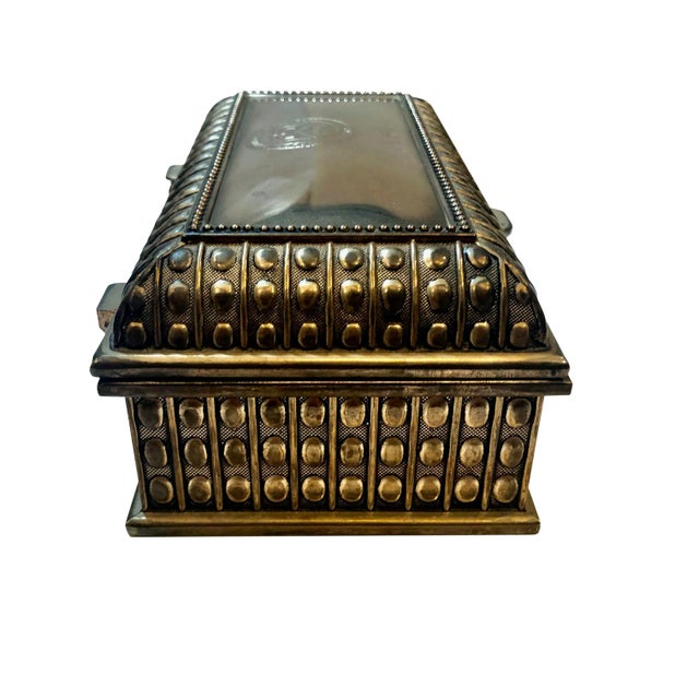 Mid 20th Century Mid 20th Century Mid-Century Silver Box For Sale - Image 5 of 10