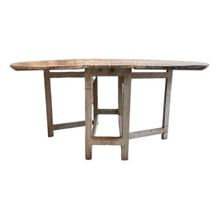 19th Century Swedish Drop Leaf Table For Sale