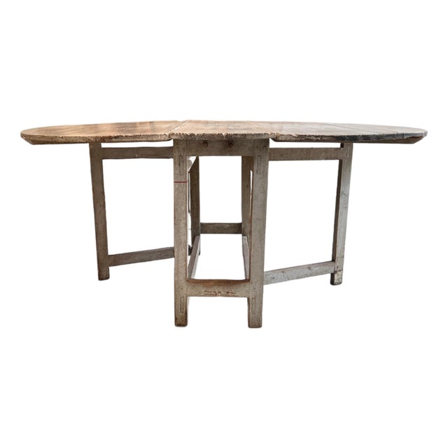 19th Century Swedish Drop Leaf Table For Sale