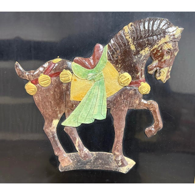Mid 20th Century Chinese Mother-of-Pearl “Hundred Antiques” Six Panel Screen For Sale - Image 5 of 12