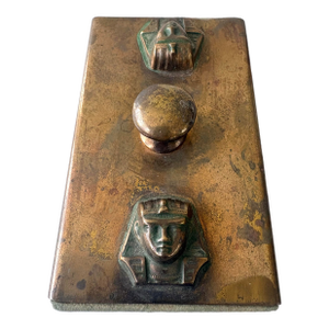 Art Deco Egyptian Revival Bronze Blotter