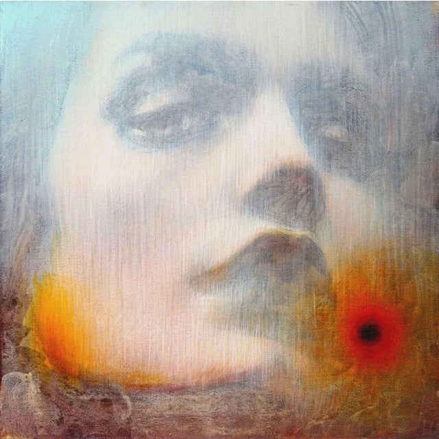 The colors of the soul - 16. 2017. Oil on canvas, 30x30 cm fantasy painting woman face kristine kvitka (1983) kristine...