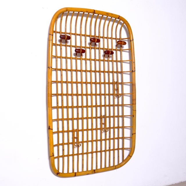 Bamboo Coat Stand by Olaf van Bohr 1950s For Sale - Image 6 of 18