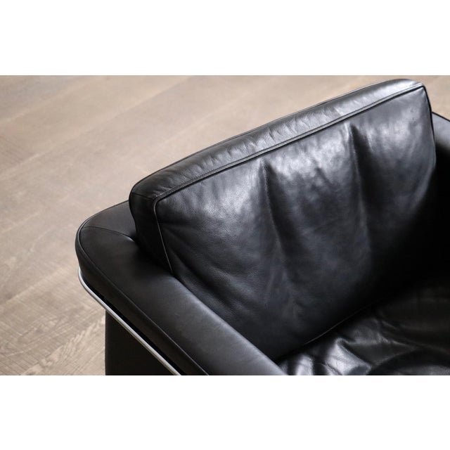 Vintage Model 6912 Lounge Chairs in Black Leather by Horst Brüning for Kill International, Germany, 1967, Set of 2 For Sale - Image 16 of 18