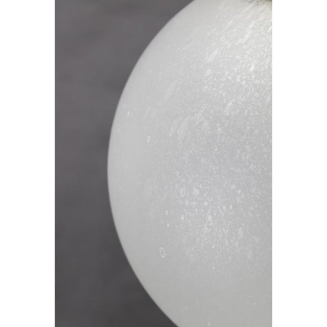 Gold Pendant Glass Light attributed to Targetti, Italy, 1970s For Sale - Image 8 of 15