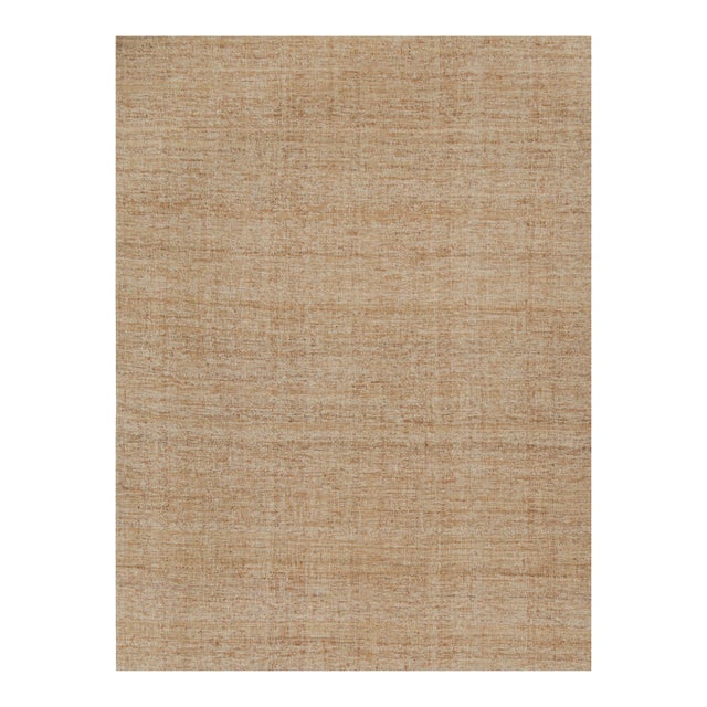 Rug & Kilim’s Contemporary Jute Kilim in Beige-Brown -12'x16' For Sale