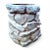 1986 White Washed Faux Stacked Riverstone Outdoor Cement Planter For Sale - Image 14 of 14