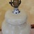 Vintage American Hand-Painted Ceramic Chrysanthemum Table Lamp With Floral Motif, Cream Glazed Porcelain, 28"h For Sale - Image 14 of 18