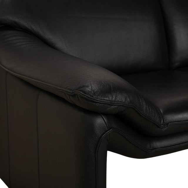 Atlanta 2-Seater Sofas in Black Leather from Laauser, Set of 2 For Sale - Image 6 of 18