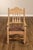 Southwest Style Vintage Set of Six Carved Pine Dining Chairs For Sale - Image 10 of 18
