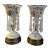 Vintage Mantle Lustres With Crystal Prisms - a Pair For Sale