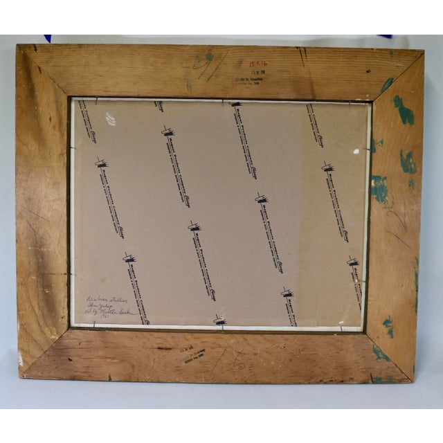 Gray 1961 Oil Painting on Board of Arabian Gray Stallion Horse Ibn Julep Framed Signed and Dated For Sale - Image 8 of 13