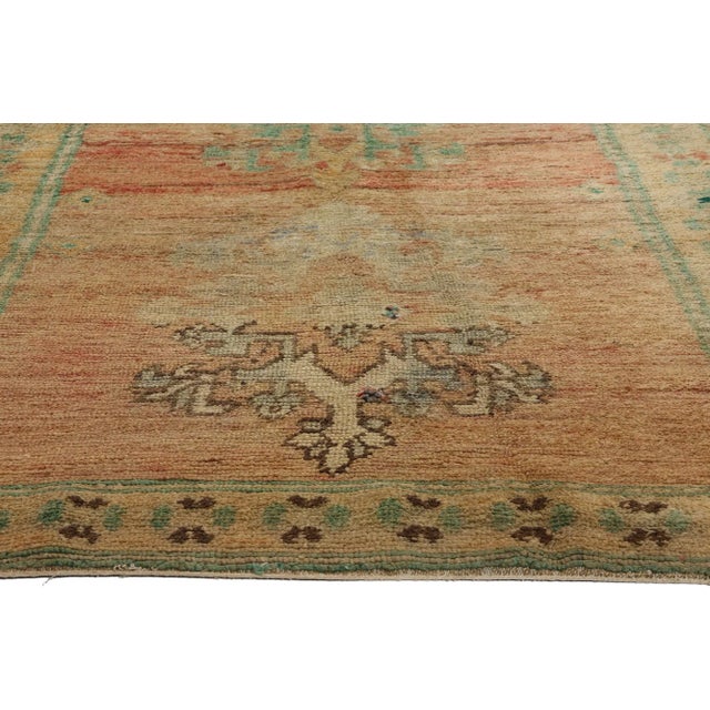 Berber Tribes of Morocco Vintage Boujad Moroccan Rug - 04'01 X 10'06 For Sale - Image 4 of 9