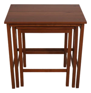 Set of 3 Stickley Cherry Harvey Ellis Nesting Tables