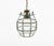 Midcentury amazing chandelier lantern in brass and beveled glass in the style of Adolf Loos. Made in Italy in the 1950s....