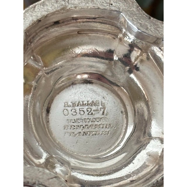 Wallace Silversmiths Antique Silverplate Trumpet Bud Vase - Benjamin Franklin Hotel For Sale - Image 4 of 9
