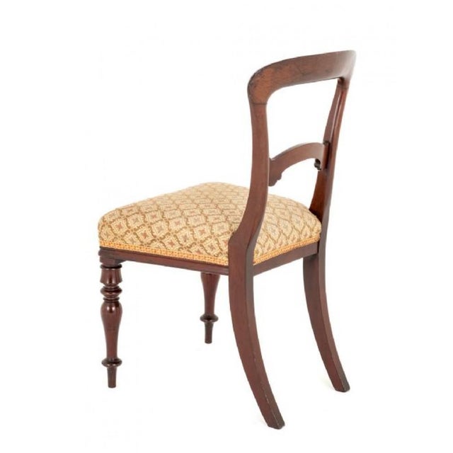 Victorian Balloon Dining Chairs in Back Mahogany, Set of 6 For Sale - Image 4 of 9