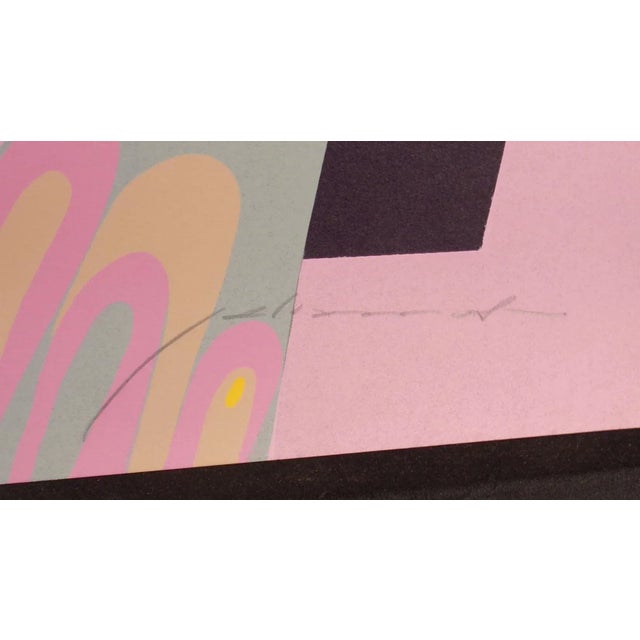 Art Nouveau Felix Mas "Gold Mirror" Hand Signed #Ed Serigraph Art Print Unframed, Spain For Sale - Image 3 of 5