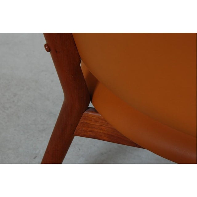 Wood ND83 Lounge Chair in Teak and Cognac Aniline Leather by Nanna Ditzel, 1970s For Sale - Image 7 of 14