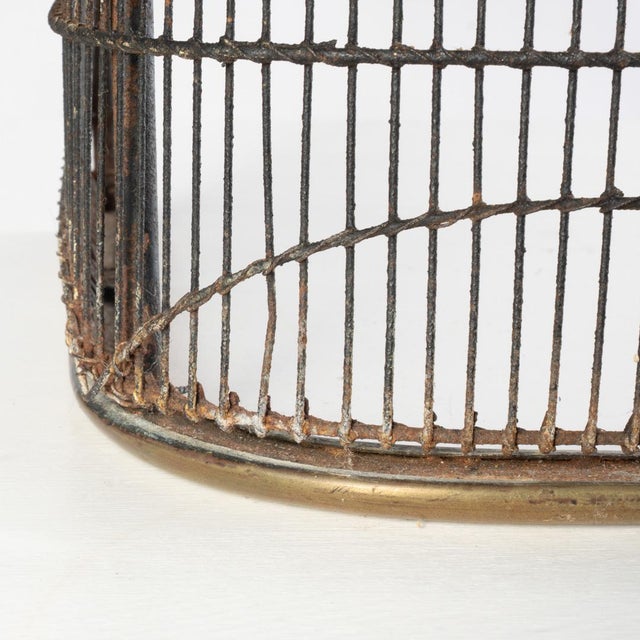 Late 18th Century Federal Period Wire and Brass Fire Fender For Sale - Image 5 of 10