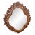 Vintage Walnut Carved Fruit, Nut & Floral Quatrefoil Wall Mirror - 24x30 For Sale