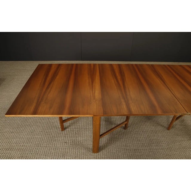 Attributed to Bruno Mathsson Attributed 'Maria' Drop-Leaf Folding Table in Walnut, Sweden, C 1950s For Sale - Image 13 of 18