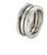 25174 - Bvlgari B.zero1 Three-Band Ring in 18k White Gold - Size 51 For Sale