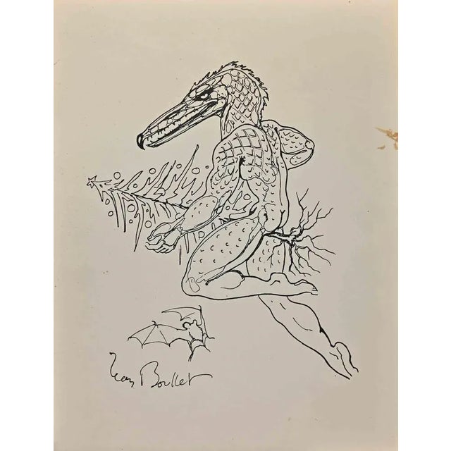 Metamorphosis is an original lithograph realized in the 1950s by Leon Boullet (1921-1970). Good conditions. Signed on the...