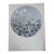 1970s Circular Metallic Silver Dollar Eucalyptus Silkscreen Print For Sale