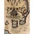 Chinese 1920s Beige Field Traditional Antique Chinese Tiger Motif Asian Pictorial Rug For Sale - Image 3 of 6